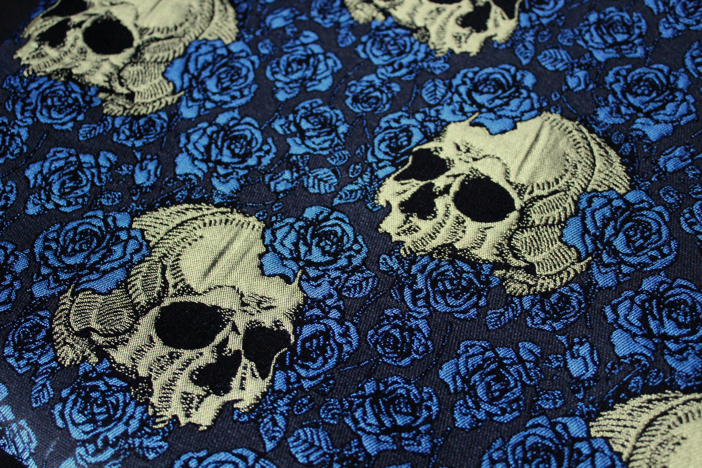 Royal Blue Queen of Skulls Throw