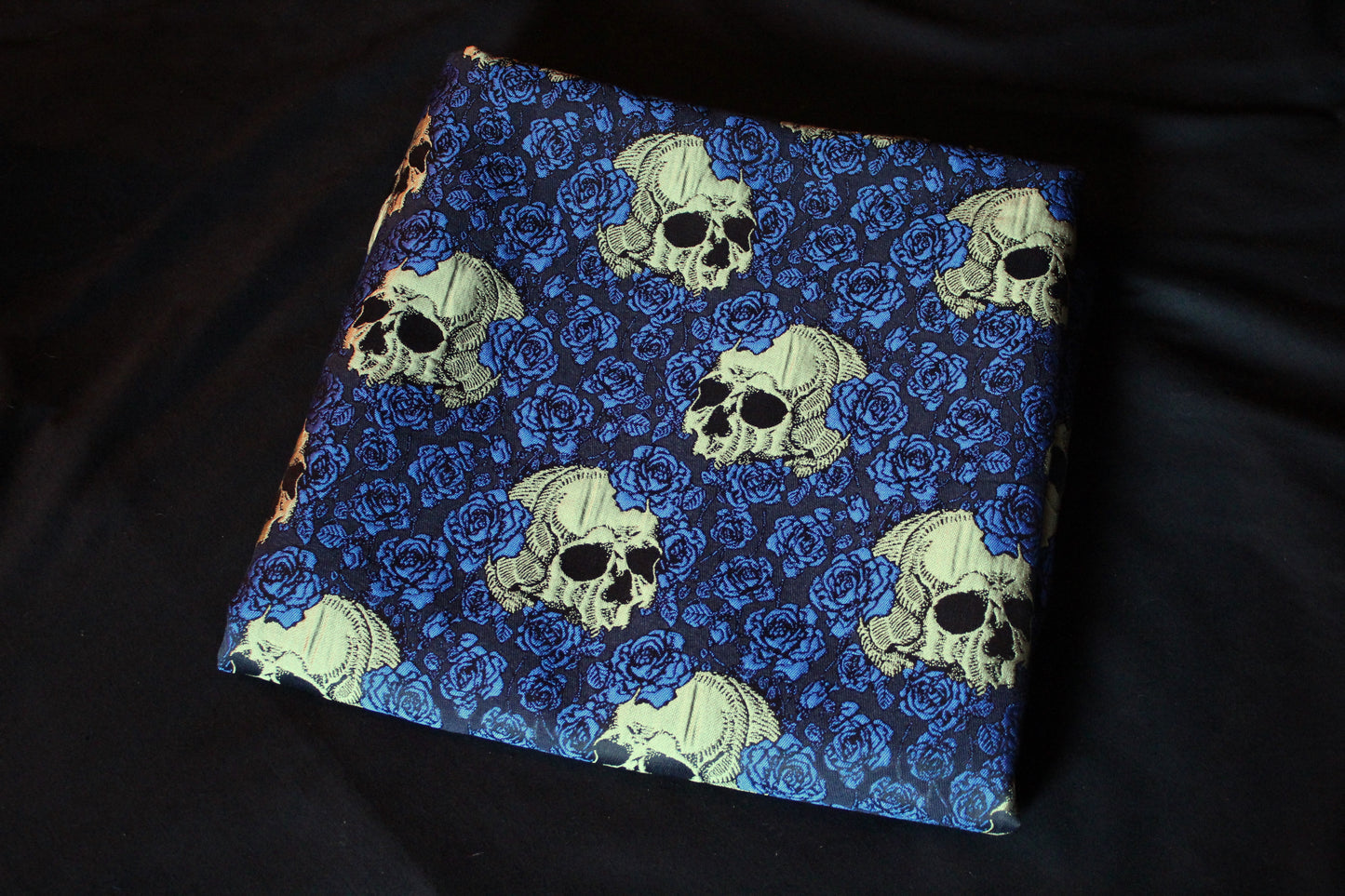 Royal Blue Queen of Skulls Throw