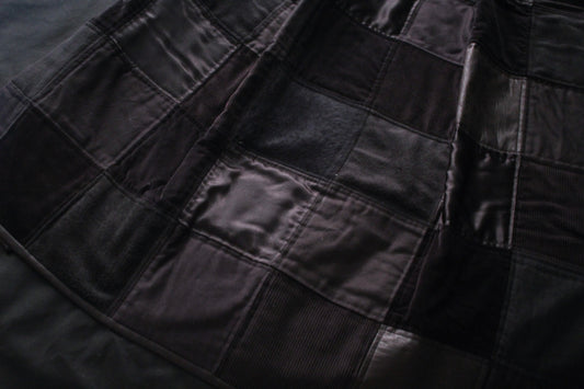My Happy Place Black Patchwork Quilt