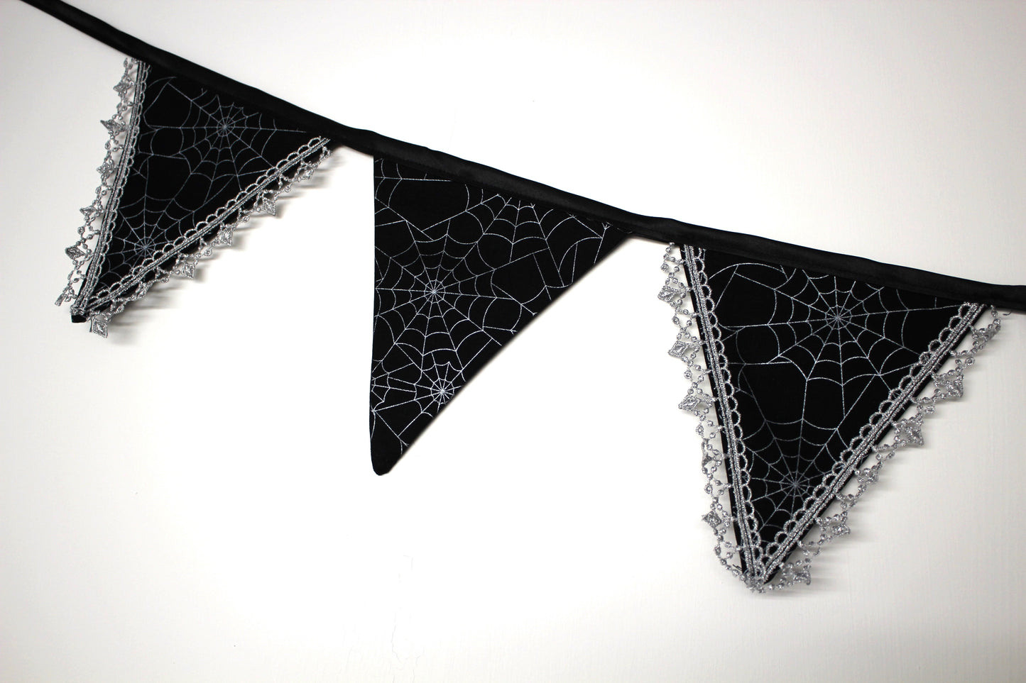 Silver Spiderweb Bunting