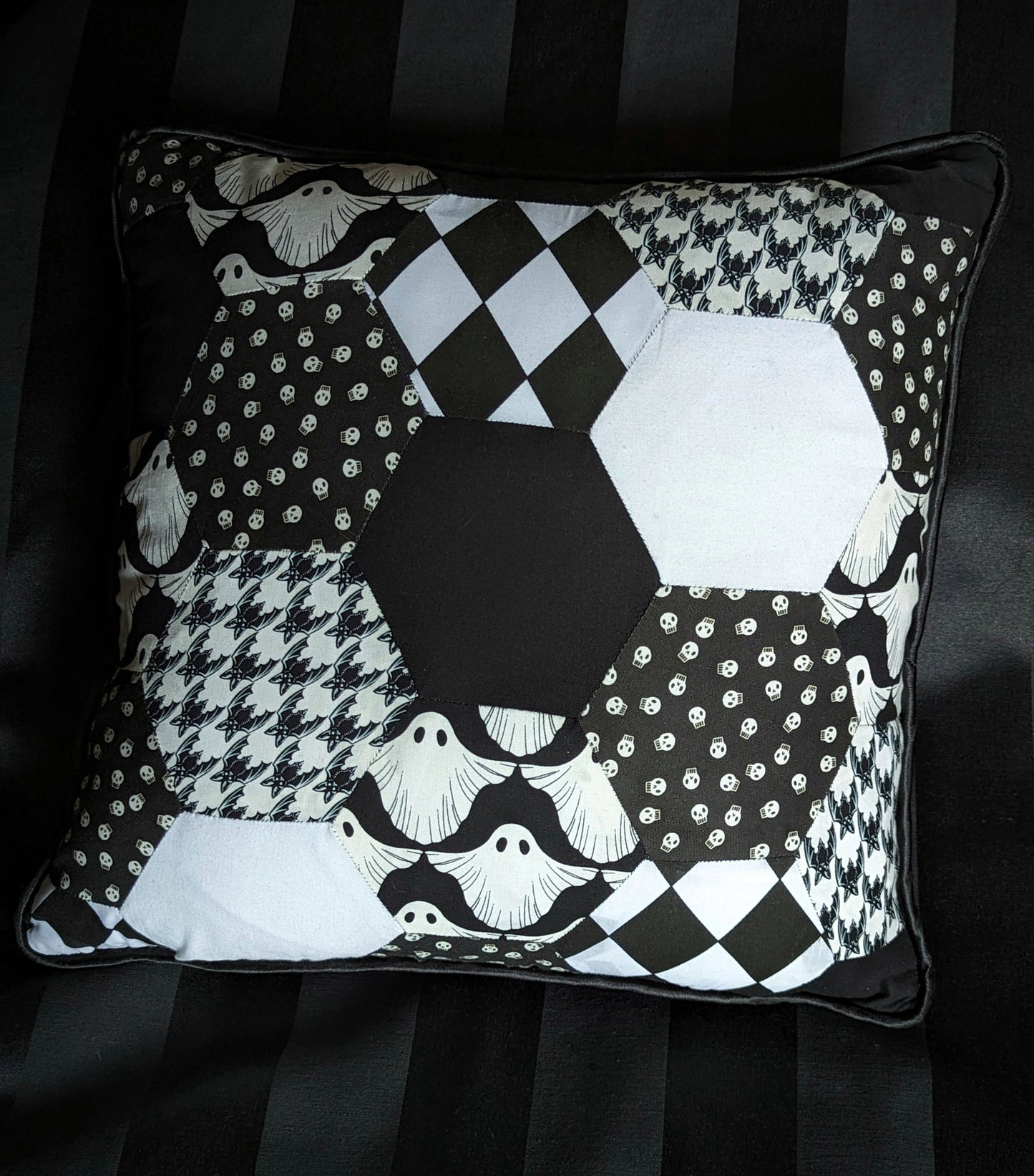 Home for Spooks Patchwork Cushion