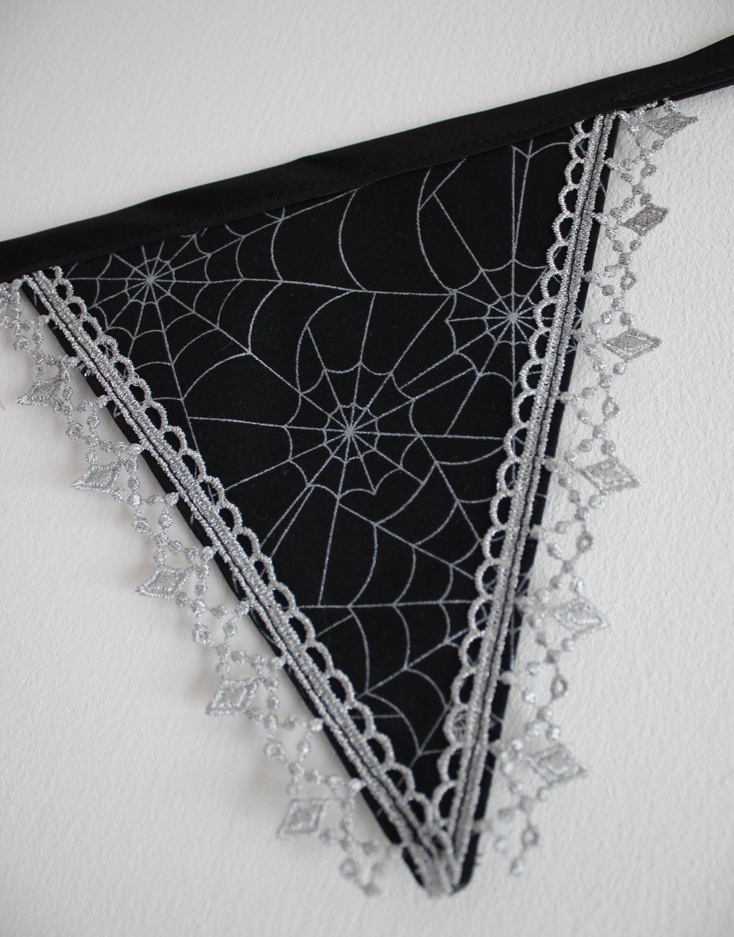 Silver Spiderweb Bunting