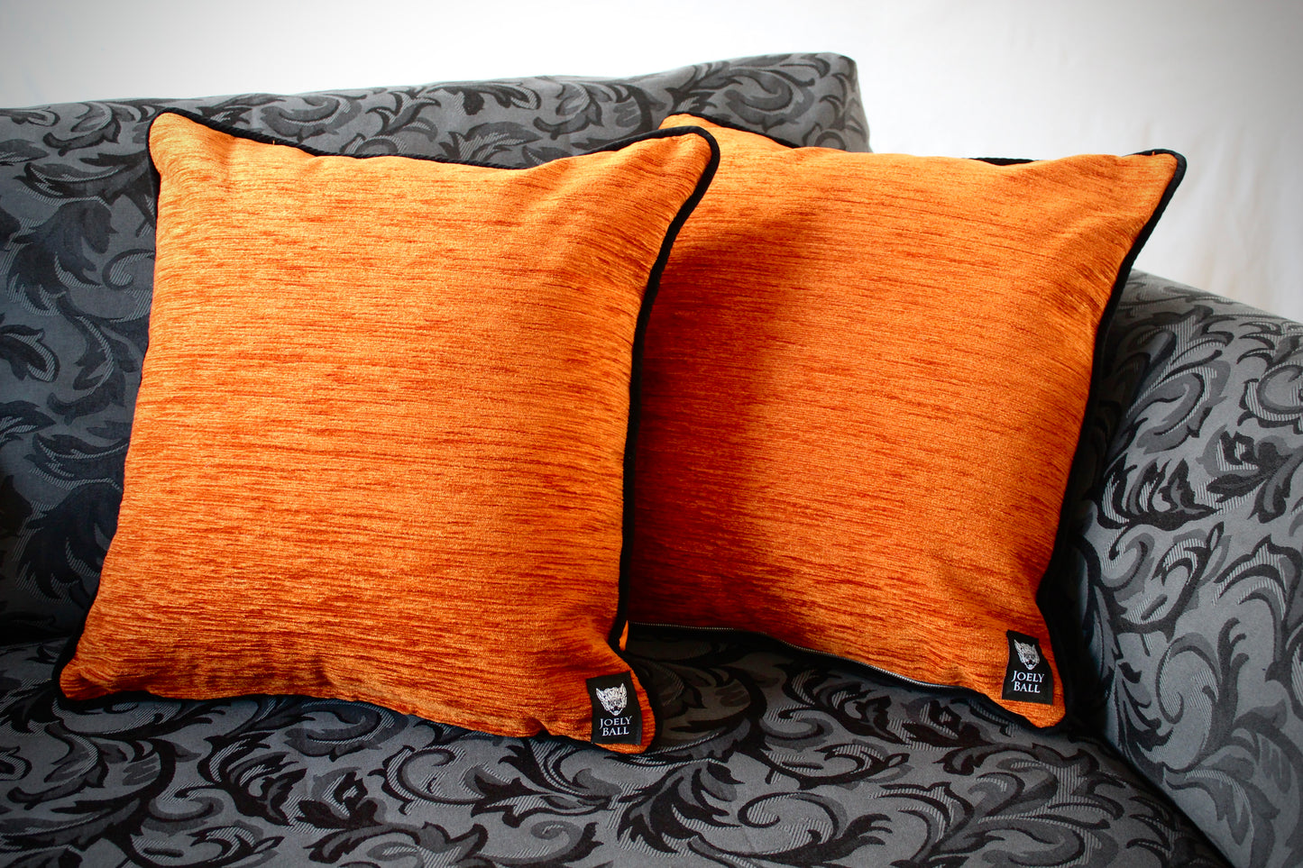 Orange Coffin Patchwork Cushion