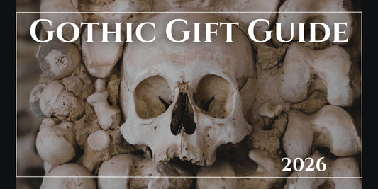 Gothic gift guide featuring dark luxury home decor