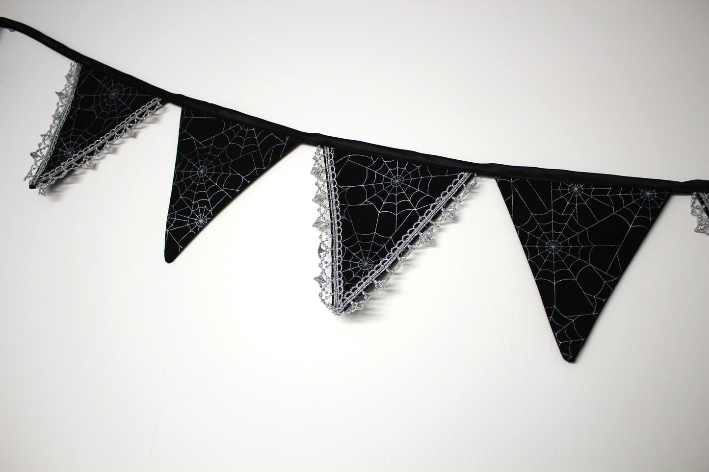 Silver Spiderweb Bunting